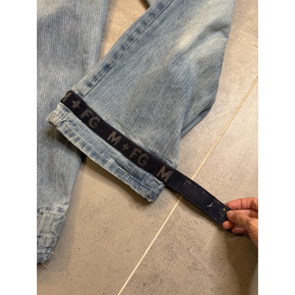 Vintage Marithe Francois Girbaud Men 34x33 Jeans Y2K Hip Hop Baggy Strap MFG - Picture 12 of 14